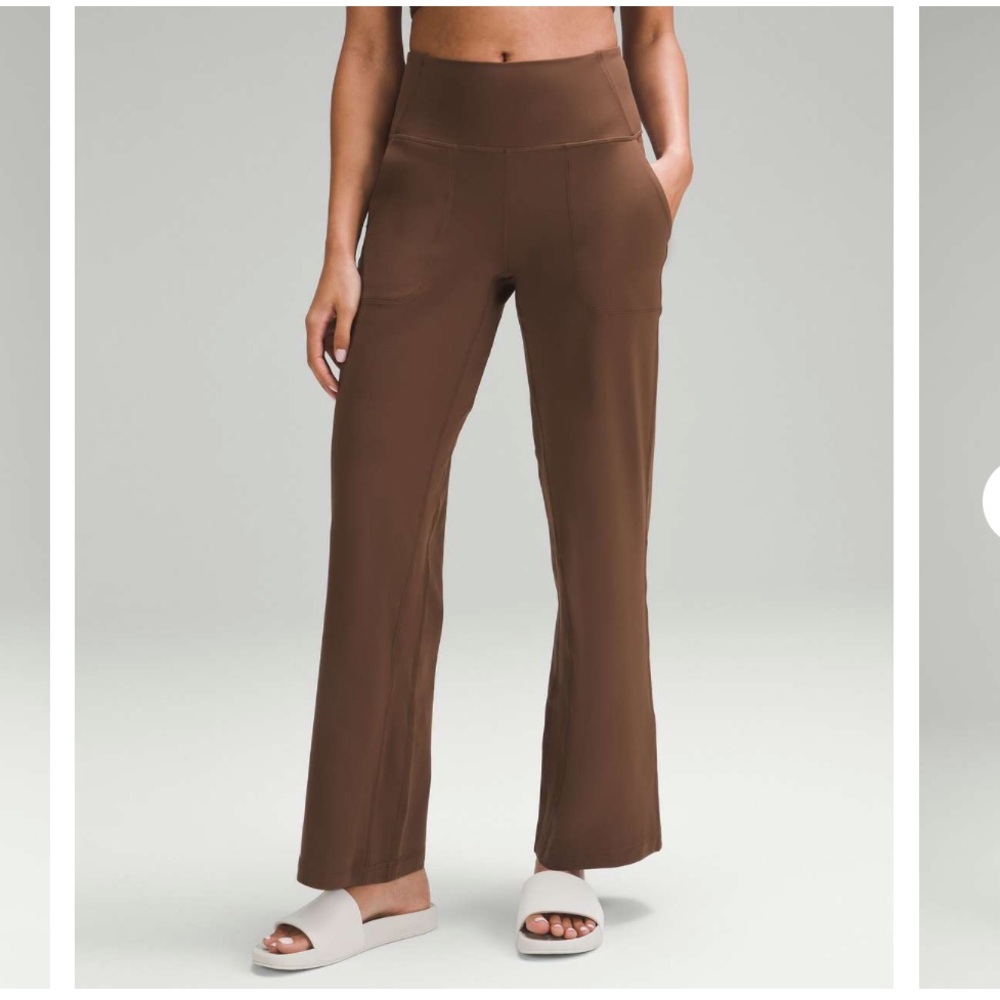Lululemon Align wide leg pant Java size 4. NWT